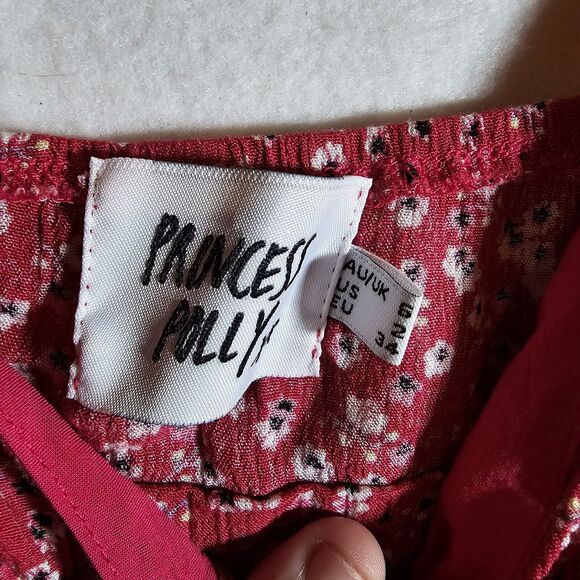 Princess Polly Women's Red Corset Tank Top Sleeveless Underwire Size 2 - Picture 6 of 11